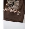 imageSOLY HUX Womens Drawstring Shorts Letter Graphic Casual Summer Track Shorts Coffee Brown Butterfly XLarge