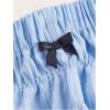 imageSOLY HUX Womens Ruffle Shorts Y2k Lace Lolita Bloomers Elastic Waist Frill Bottoms Micro BoyshortsPlain Blue