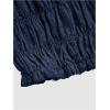 imageSOLY HUX Womens Ruffle Shorts Y2k Lace Lolita Bloomers Elastic Waist Frill Bottoms Micro BoyshortsPlain Dark Blue