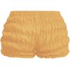 imageSOLY HUX Womens Ruffle Shorts Y2k Lace Lolita Bloomers Elastic Waist Frill Bottoms Micro BoyshortsPlain Golden Yellow