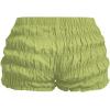 imageSOLY HUX Womens Ruffle Shorts Y2k Lace Lolita Bloomers Elastic Waist Frill Bottoms Micro BoyshortsPlain Light Green