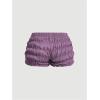 imageSOLY HUX Womens Ruffle Shorts Y2k Lace Lolita Bloomers Elastic Waist Frill Bottoms Micro BoyshortsPlain Purple