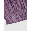 imageSOLY HUX Womens Ruffle Shorts Y2k Lace Lolita Bloomers Elastic Waist Frill Bottoms Micro BoyshortsPlain Purple