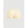 imageSOLY HUX Womens Ruffle Shorts Y2k Lace Lolita Bloomers Elastic Waist Frill Bottoms Micro BoyshortsPlain Yellow