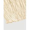 imageSOLY HUX Womens Ruffle Shorts Y2k Lace Lolita Bloomers Elastic Waist Frill Bottoms Micro BoyshortsPlain Yellow