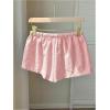imageSOLY HUX Womens Striped Print Drawstring Waist Shorts Wide Leg Summer Beach Mini ShortsLight Pink Striped