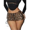 imageSOLY HUX Womens Y2k Leopard Print Lace Up Mini Shorts Sexy Skinny Shorts Party ClubwearBrown Leopard