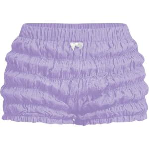 imageSOLY HUX Womens Ruffle Shorts Y2k Lace Lolita Bloomers Elastic Waist Frill Bottoms Micro BoyshortsLavender Purple