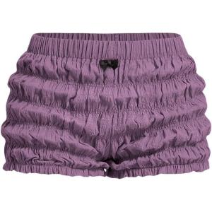 imageSOLY HUX Womens Ruffle Shorts Y2k Lace Lolita Bloomers Elastic Waist Frill Bottoms Micro BoyshortsPlain Purple