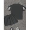 imageSOLY HUX Boys 2 Piece Outfit Graphic Crew Neck T Shirt and Elastic Waist Shorts Set StreetwearMulticoloured Graphic