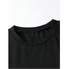 imageSOLY HUX Boys 2 Piece Summer Outfits Color Block Short Sleeve T Shirt Tops and Jogger Pants SetBlack and Grey
