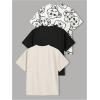 imageSOLY HUX Boys 3 Piece T Shirt Cartoon Print Graphic Tees Short Sleeve Summer TopsMulticoloured Bear