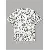 imageSOLY HUX Boys 3 Piece T Shirt Cartoon Print Graphic Tees Short Sleeve Summer TopsMulticoloured Bear
