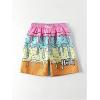 imageSOLY HUX Boys Beach Shorts Drawstring Waist Graphic Print Swim Trunks Summer BeachwearMulti Printed
