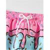 imageSOLY HUX Boys Beach Shorts Drawstring Waist Graphic Print Swim Trunks Summer BeachwearMulti Printed