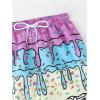 imageSOLY HUX Boys Beach Shorts Drawstring Waist Graphic Print Swim Trunks Summer BeachwearPurple Graphic
