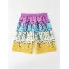 imageSOLY HUX Boys Beach Shorts Drawstring Waist Graphic Print Swim Trunks Summer BeachwearPurple Graphic