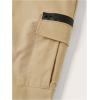 imageSOLY HUX Boys Cargo Pants Streetwear 2 Packs Elastic Waist Outdoor Joggers with PocketsBlack and Khaki