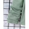 imageSOLY HUX Boys Crew Neck Long Sleeve T Shirt Contrast Binding Waffle Knit Tee TopsPlain Army Green