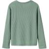 imageSOLY HUX Boys Crew Neck Long Sleeve T Shirt Contrast Binding Waffle Knit Tee TopsPlain Army Green
