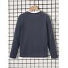 imageSOLY HUX Boys Crew Neck Long Sleeve T Shirt Contrast Binding Waffle Knit Tee TopsPure Grey