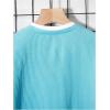 imageSOLY HUX Boys Crew Neck Long Sleeve T Shirt Contrast Binding Waffle Knit Tee TopsPure Mint Blue