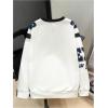 imageSOLY HUX Boys Graphic Sweatshirt Number Letter Print V Neck Long Sleeve Loose Pullover TopsWhite Letter