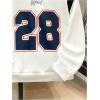 imageSOLY HUX Boys Graphic Sweatshirt Number Letter Print V Neck Long Sleeve Loose Pullover TopsWhite Letter