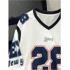 imageSOLY HUX Boys Graphic Sweatshirt Number Letter Print V Neck Long Sleeve Loose Pullover TopsWhite Letter