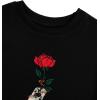 imageSOLY HUX Boys Graphic Tees Short Sleeve Round Neck T Shirts Summer Trendy Tops ClothesBlack Flower