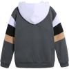 imageSOLY HUX Boys Half Zip Hoodies Color Block Long Sleeve Flap Pocket Pullover Sweatshirt Fall ClothesMulticoloured