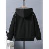 imageSOLY HUX Boys Hoodie Contrast Stitching Long Sleeve Hooded Sweatshirt Pullover Tops with PocketPure Black