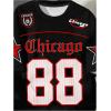 imageSOLY HUX Boys Jersey Shirt Number Graphic Tees Short Sleeve Crew Neck Vintage T Shirts Summer Tops StreetwearBlack Letter