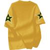 imageSOLY HUX Boys Jersey Shirt Number Graphic Tees Short Sleeve Crew Neck Vintage T Shirts Summer Tops StreetwearYellow Letter