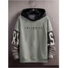 imageSOLY HUX Boys Letter Graphic Hoodies Color Block Long Sleeve Pullover SweatshirtsGrey Multi