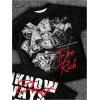imageSOLY HUX Boys Letter Graphic T Shirts Streetwear Printed Short Sleeve Crew Neck Summer Tee TopBlack Graphic
