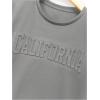 imageSOLY HUX Boys Letter Print T Shirts Short Sleeve Crew Neck Tops Summer Oversize TeesGrey Letter