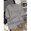 imageSOLY HUX Boys Letter Print T Shirts Short Sleeve Crew Neck Tops Summer Oversize TeesGrey Letter
