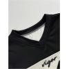 imageSOLY HUX Boys Number Graphic Jersey Shirt Striped V Neck Short Sleeve Summer TopsMulticoloured Number