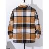 imageSOLY HUX Boys Plaid Jacket Button Down Collar Long Sleeve Shacket Fall Jacket Outerwear with PocketsMulticoloured Plaid