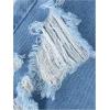 imageSOLY HUX Boys Ripped Jeans Drawstring Elastic Waist Straight Leg Denim Shorts Summer Bermuda ShortsLight Wash
