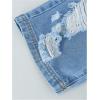 imageSOLY HUX Boys Ripped Jeans Drawstring Elastic Waist Straight Leg Denim Shorts Summer Bermuda ShortsLight Wash