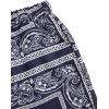 imageSOLY HUX Boys Summer Boho Paisley Print Drawstring High Waisted ShortsNavy Blue Paisley