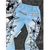 imageSOLY HUX Boys Summer Outfit Graphic Short Sleeve T Shirt and Pants Clothing Set 2 Piece StreetwearBlue White Multi