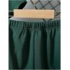 imageSOLY HUX Boys Summer Short Set Letter Graphic Short Sleeve T Shirt and Shorts Going Out 2 Piece OutfitsDark Green