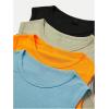 imageSOLY HUX Boys Summer Tank Top 4 Piece Set Sleeveless Crew Neck Shirts Basic UndershirtsGreen Orange Multi