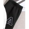 imageSOLY HUX Boys Sweatsuits 2 Piece Outfits Letter Patched Long Sleeve Varsity Jacket and Sweatpants SetBlack Letter