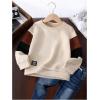 imageSOLY HUX Toddler Boys Color Block Sweatshirt Crew Neck Long Sleeve Letter Patched Pullover Fall TopsMulticoloured Letter