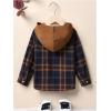 imageSOLY HUX Toddler Boys Plaid Shirt Button Down Hoodies Long Sleeve Pocket Casual ShirtsMulticoloured Plaid