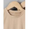 imageSOLY HUX Toddler Boys Round Neck Tee 3 Piece Solid Short Sleeve T Shirts Summer TopsBlack Beige Brown